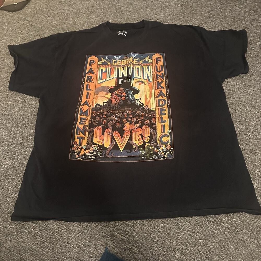 George Clinton Parliament Funkadelic Tour Shirt 2017 Black 2XL